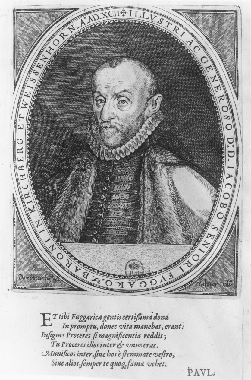 Jakob Fugger, 1592 autorstwa Dominicus or Custodis Custos