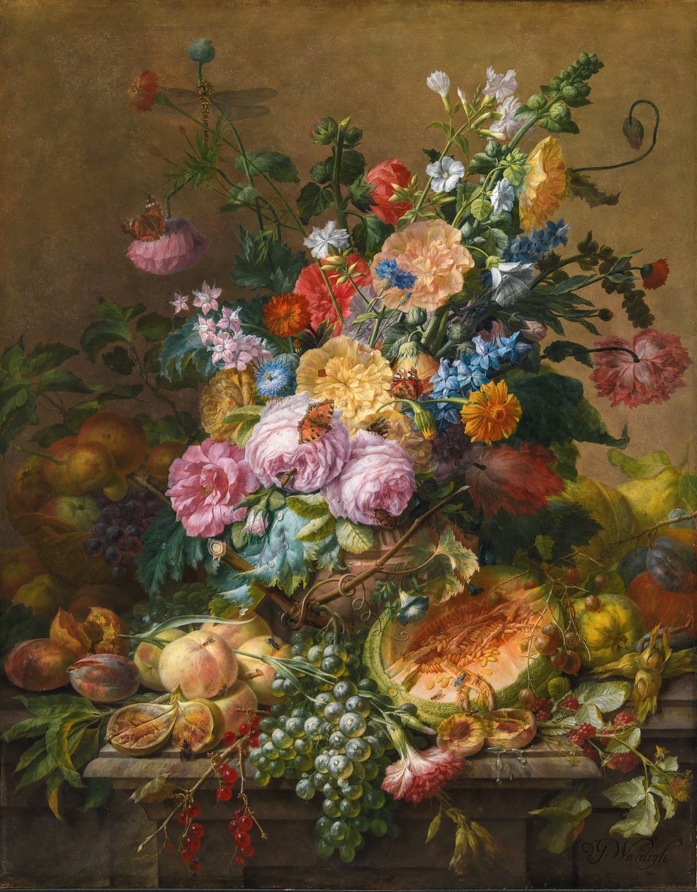 Kwiaty autorstwa Dominicus Gottfried Waerdigh