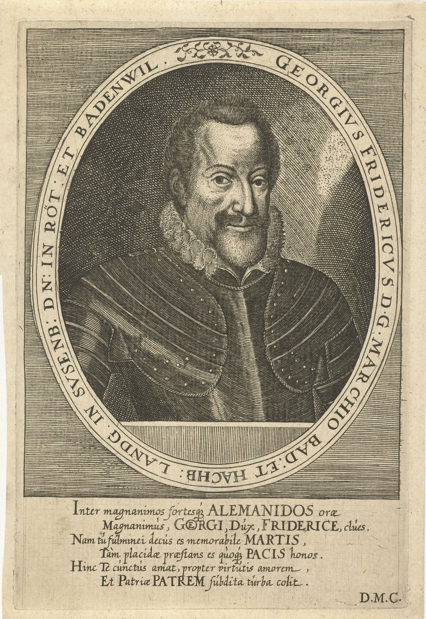 Jerzego Fryderyka z Baden-Durlach 1573-1638, c. 1610 autorstwa Dominicus or Custodis Custos