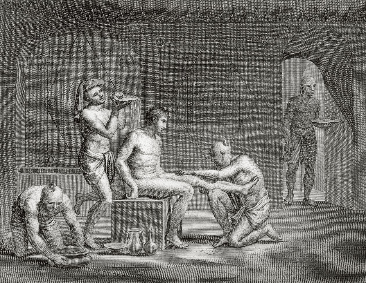 Wewnątrz łaźni egipskiej, ok. 1820 autorstwa Dominique Vivant Denon