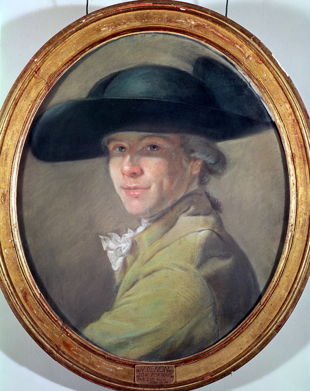 Autoportret, ok. 1780 (pastel) autorstwa Dominique Vivant Denon