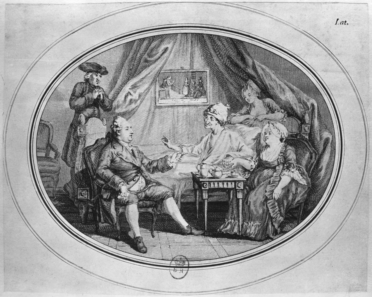 Obiad w Ferney, 4 lipca 1775 r. autorstwa Dominique Vivant Denon