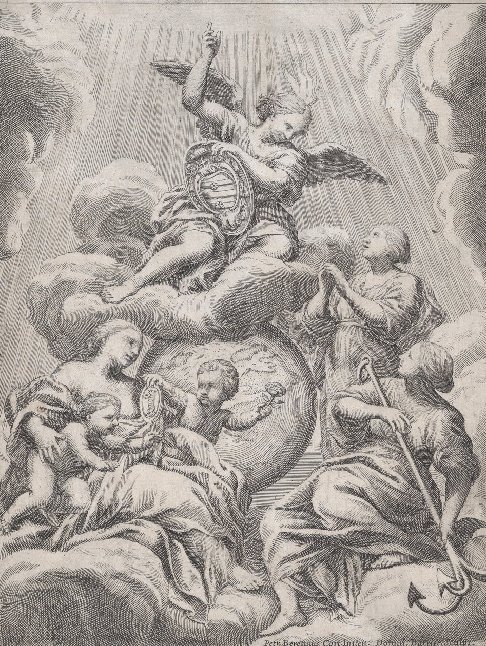 Wiara, nadzieja i miłość, 1630-78. autorstwa Dominique Barriere