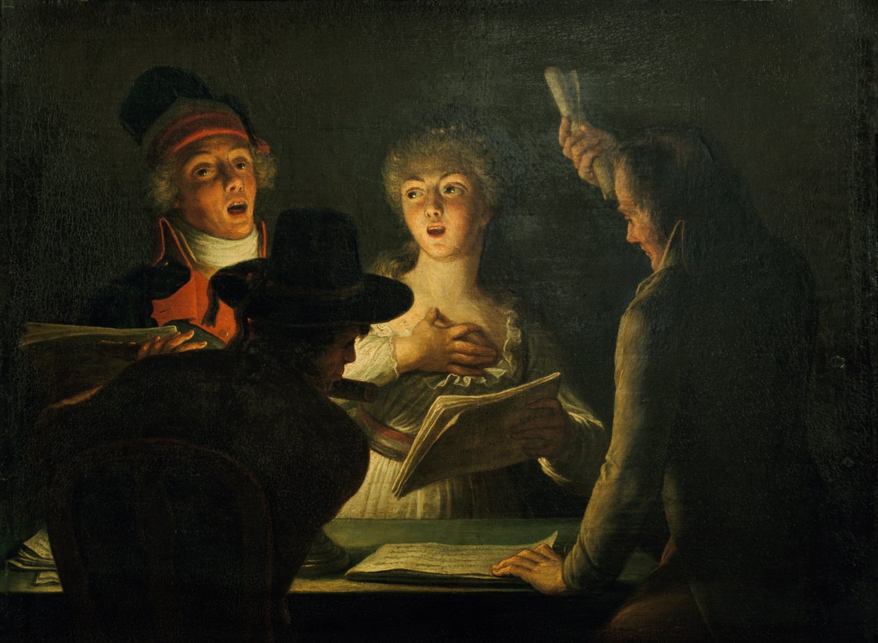 Śpiewacy patriotyczni, 1794 autorstwa Dominique Doncre