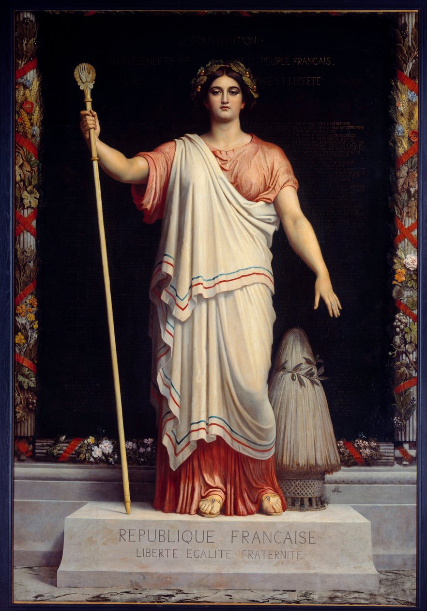 Alegoria Republiki Francuskiej La Republique (Francja) autorstwa Dominique Papety (1815-1849) 1848 autorstwa Dominique Louis Papety