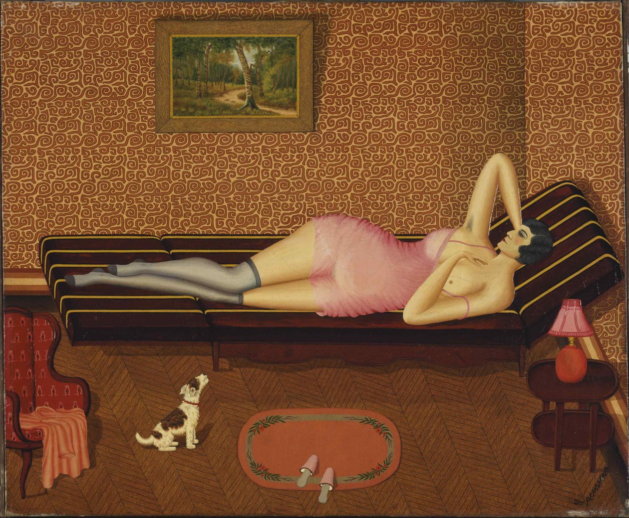 Letnia Siesta Leżąca Kobieta, 1933. autorstwa Dominique Peyronnet
