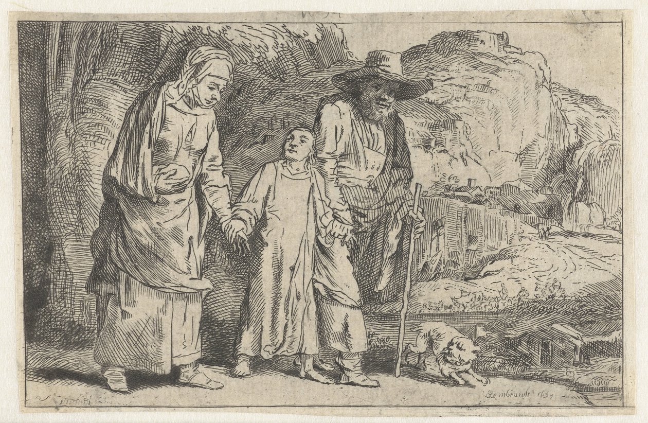 Chrystus powracający ze świątyni z rodzicami autorstwa Dominique Vivant Denon (baron)