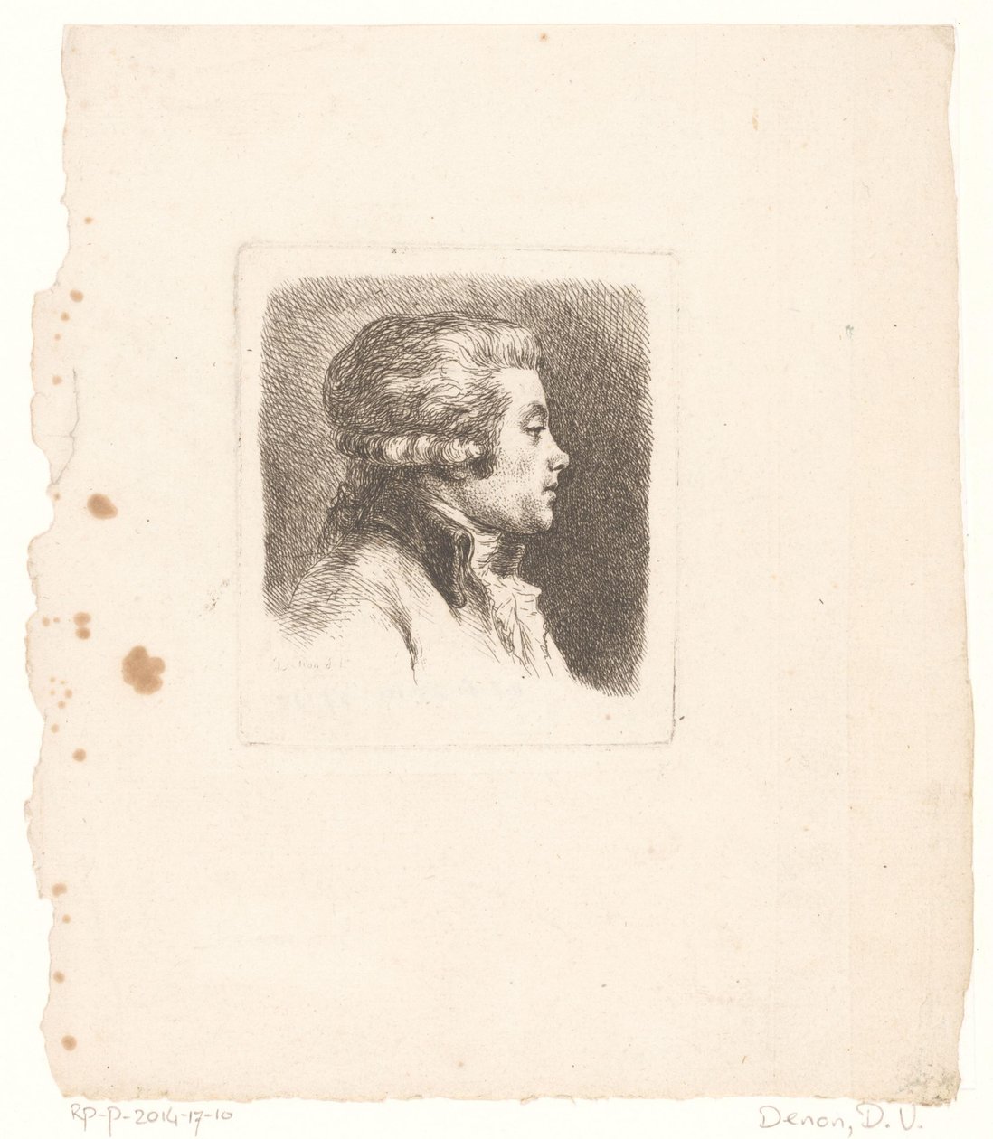 Portret francuskiego wydawcy druków N.C. Aubourg autorstwa Dominique Vivant Denon (baron)