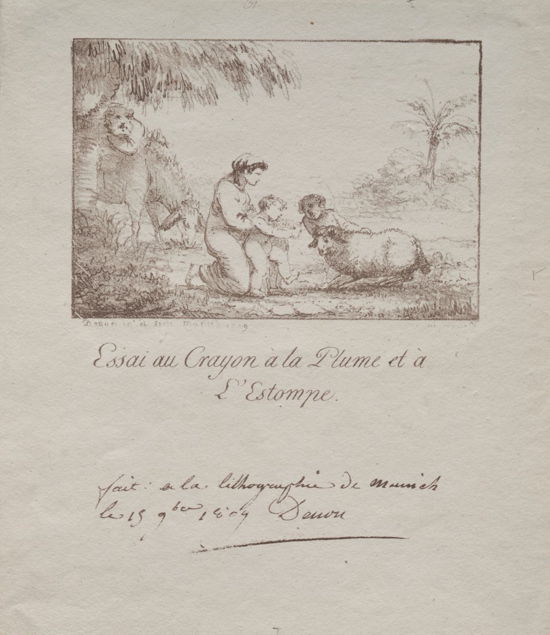 Święta Rodzina w ucieczce do Egiptu, 1809. autorstwa Dominique Vivant Denon