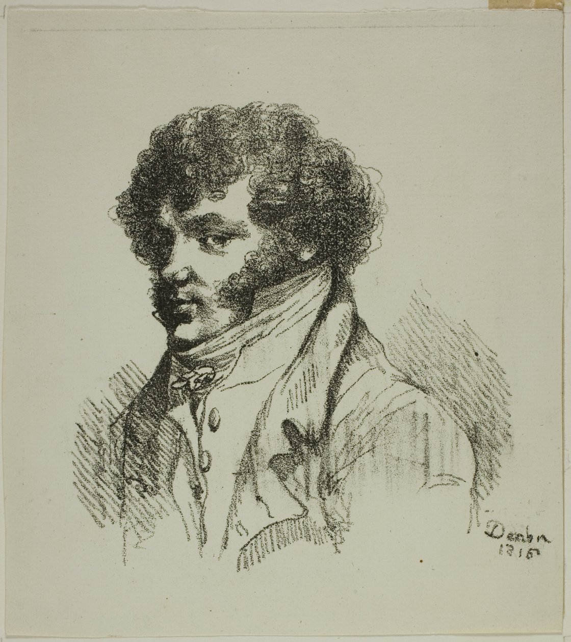 Portret Bruneta, Drukarz autorstwa Dominique Vivant Denon