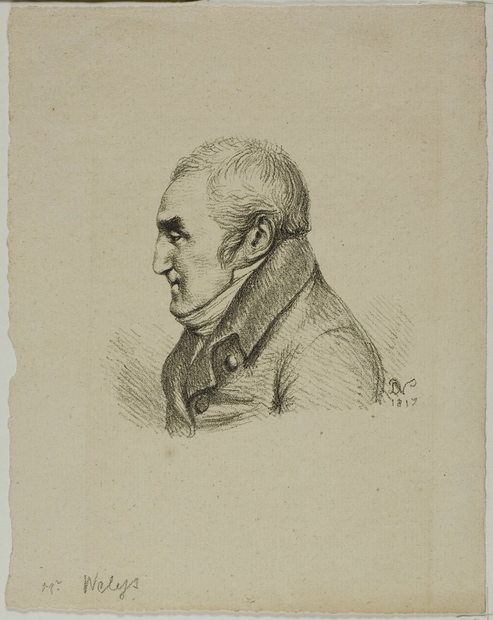 Portret Monsieur Nelys w profilu autorstwa Dominique Vivant Denon