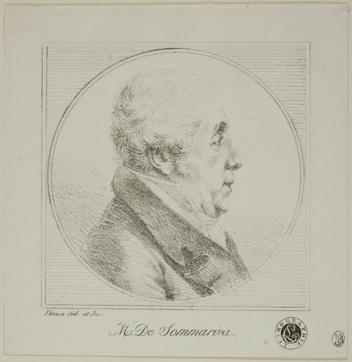 Portret profilowy Monsieur de Sommariva autorstwa Dominique Vivant Denon