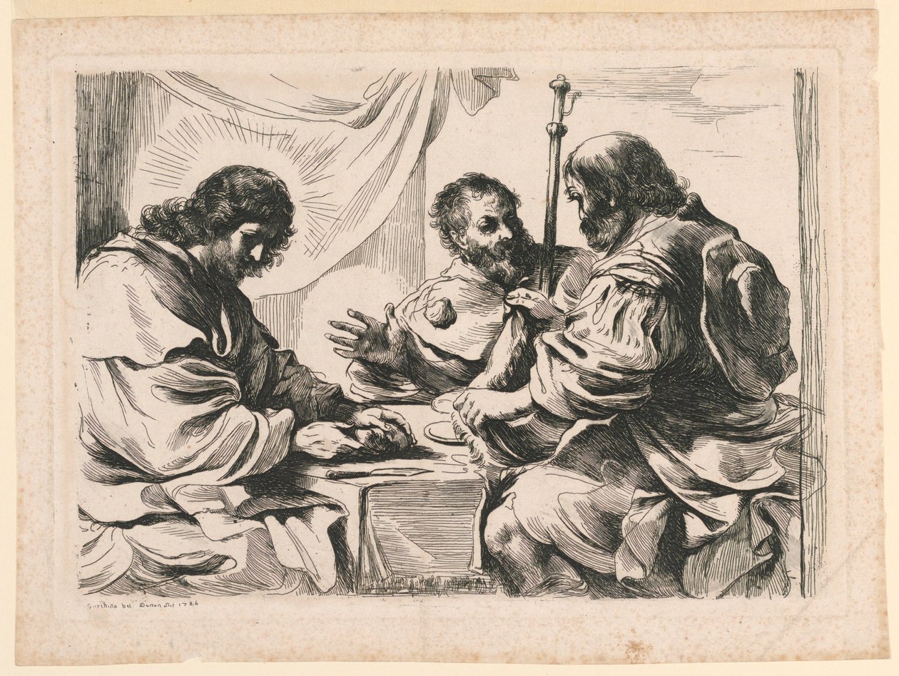 Wieczerza w Emaus autorstwa Dominique Vivant Denon