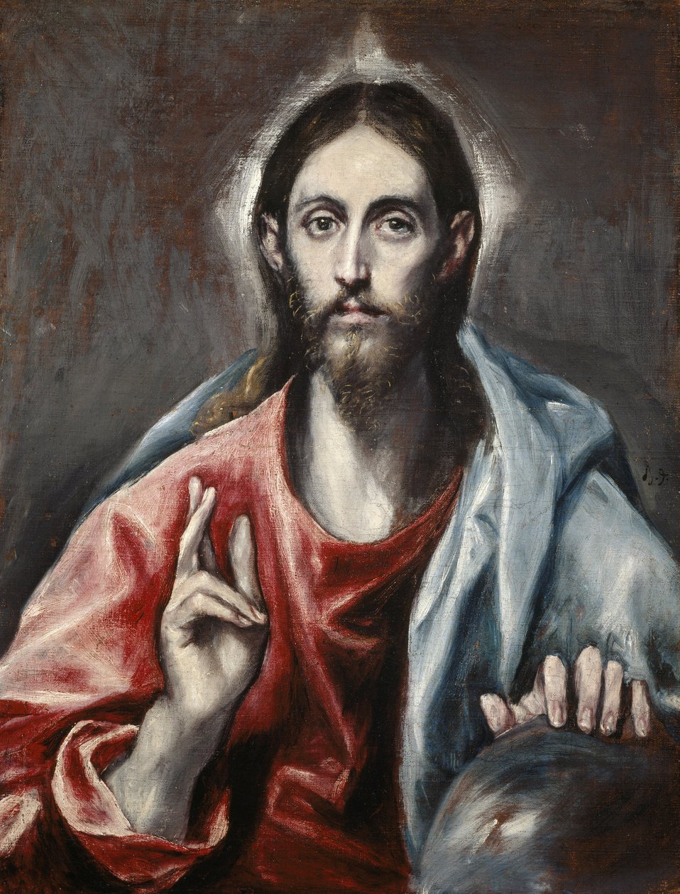 Błogosławieństwo Chrystusa (Zbawiciel Świata) autorstwa El Greco