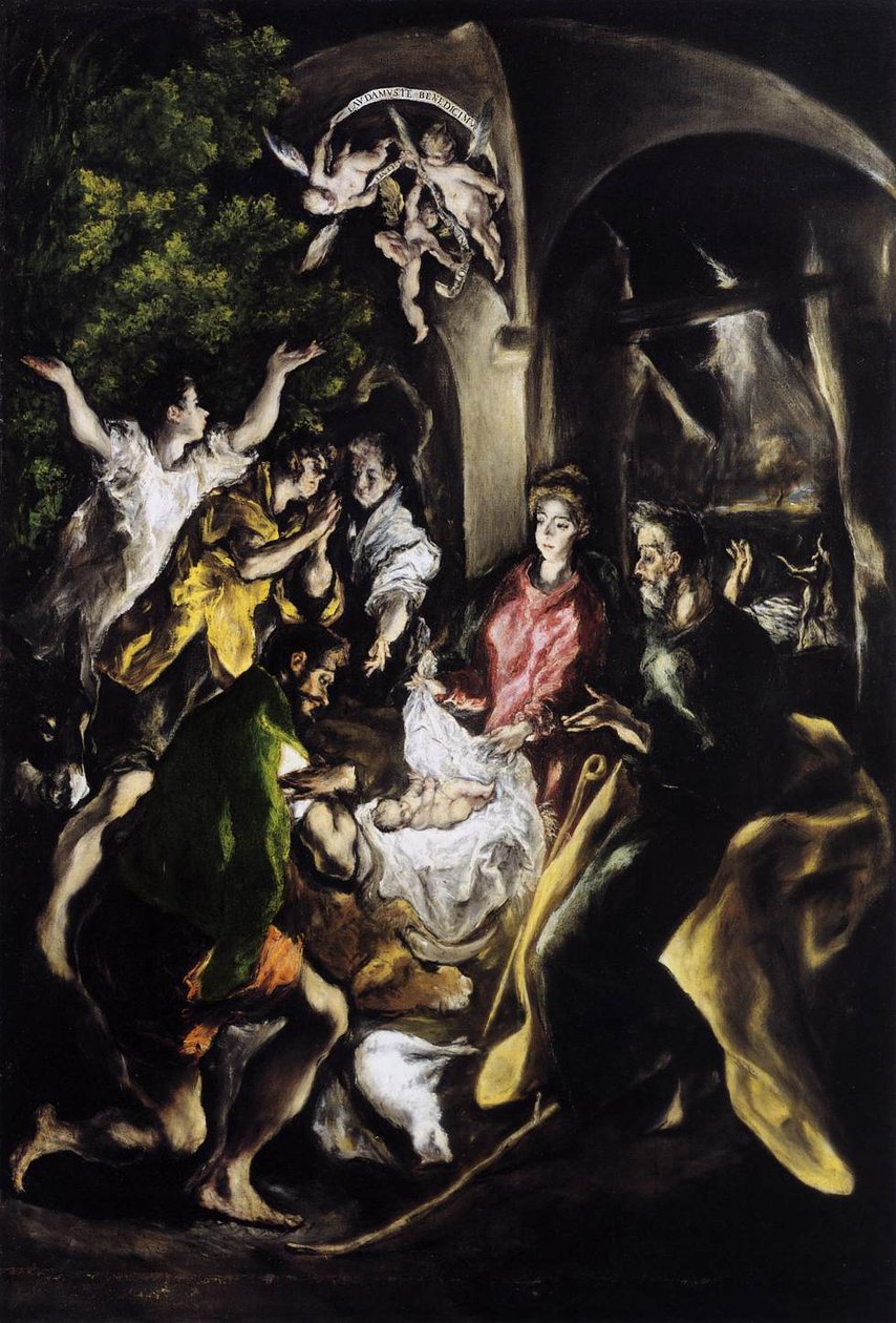 Adoracja pasterzy autorstwa El Greco