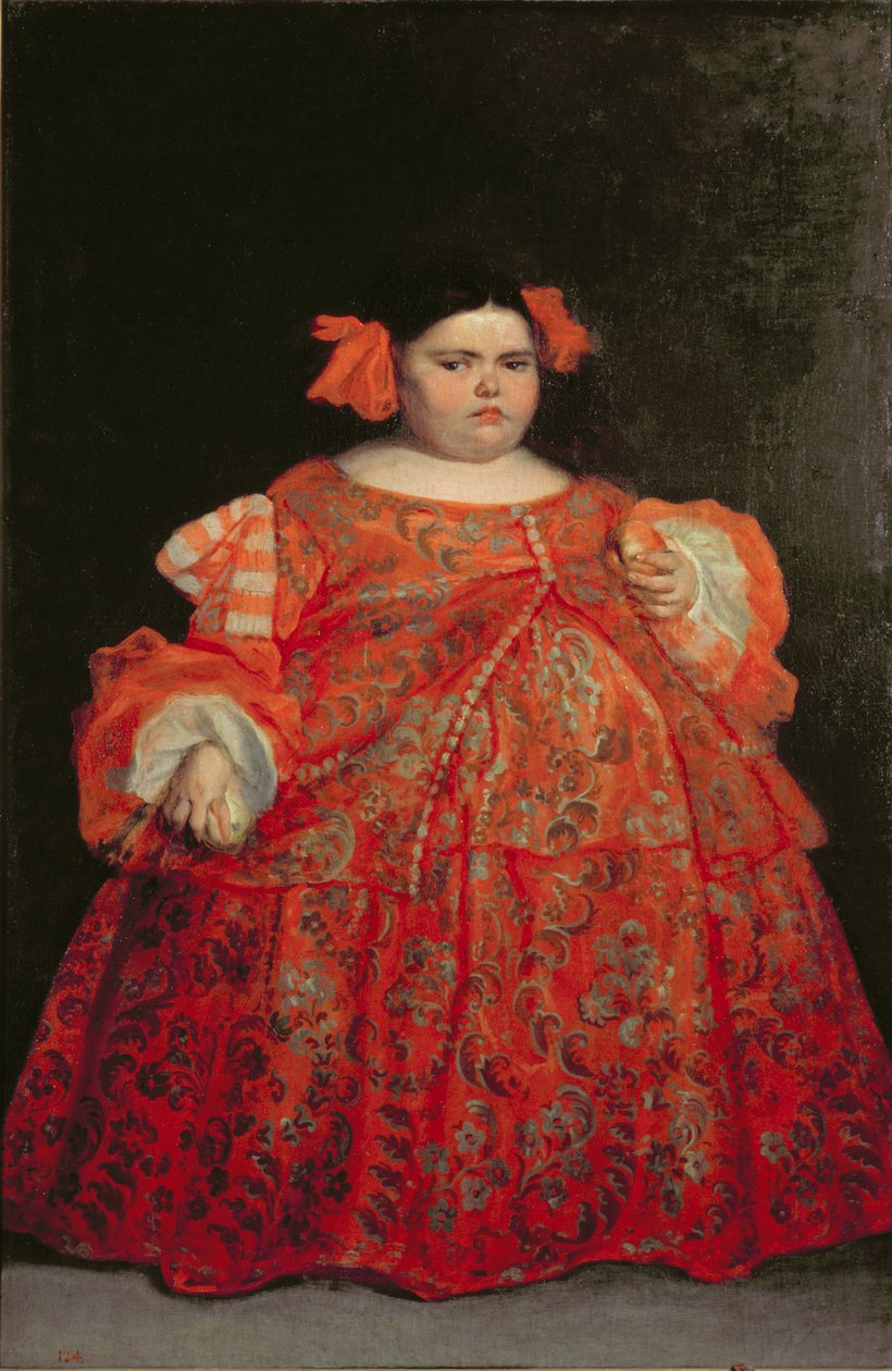 Eugenia Martinez Vallejo, zwana La Monstrua autorstwa Don Juan Carreno de Miranda