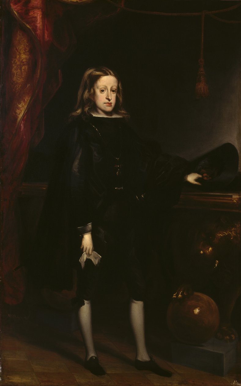 Karol II, król Hiszpanii, ok. 1673 (olej na płótnie) autorstwa Don Juan Carreno de Miranda