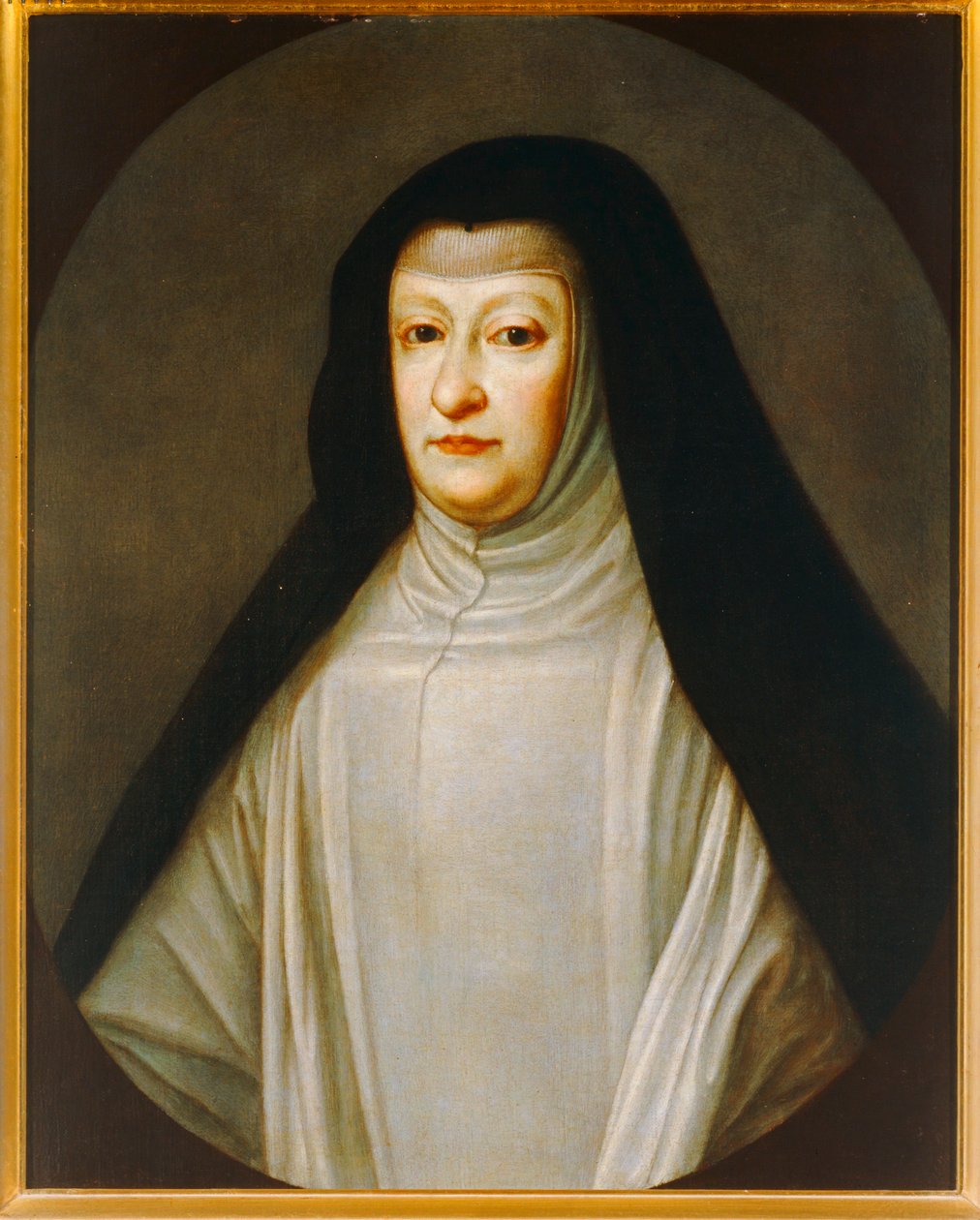 Marianna Austriacka, córka Ferdynanda III, żona Felipe IV, jej wuja ... autorstwa Don Juan Carreno de Miranda