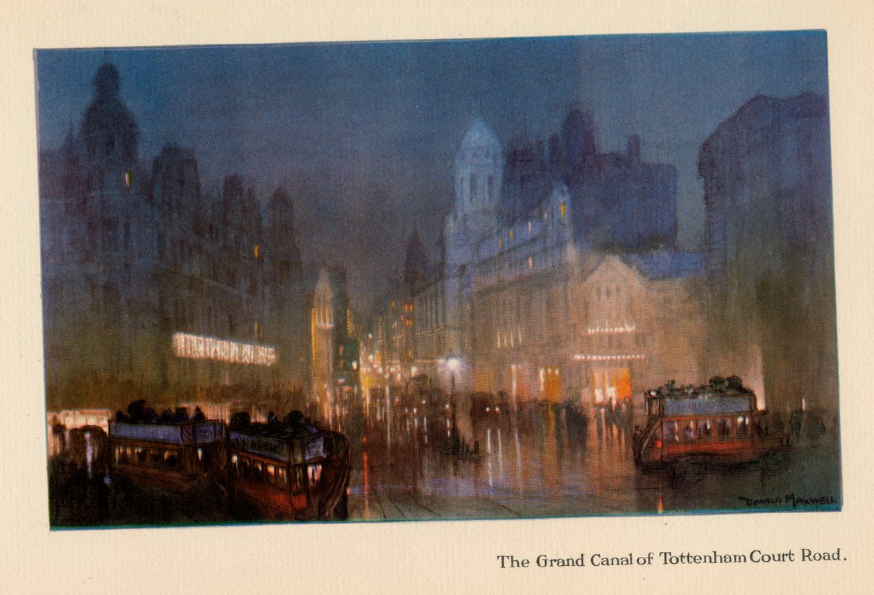 Wielki Kanał w Tottenham Court Road, z "The New Lights of