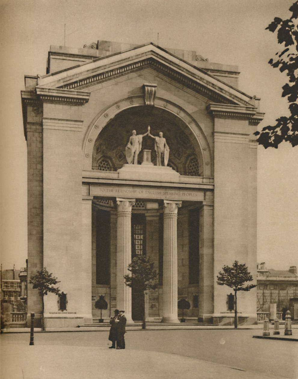 Bush House, amerykański dodatek do powojennego Londynu, c1935. autorstwa Donald McLeish