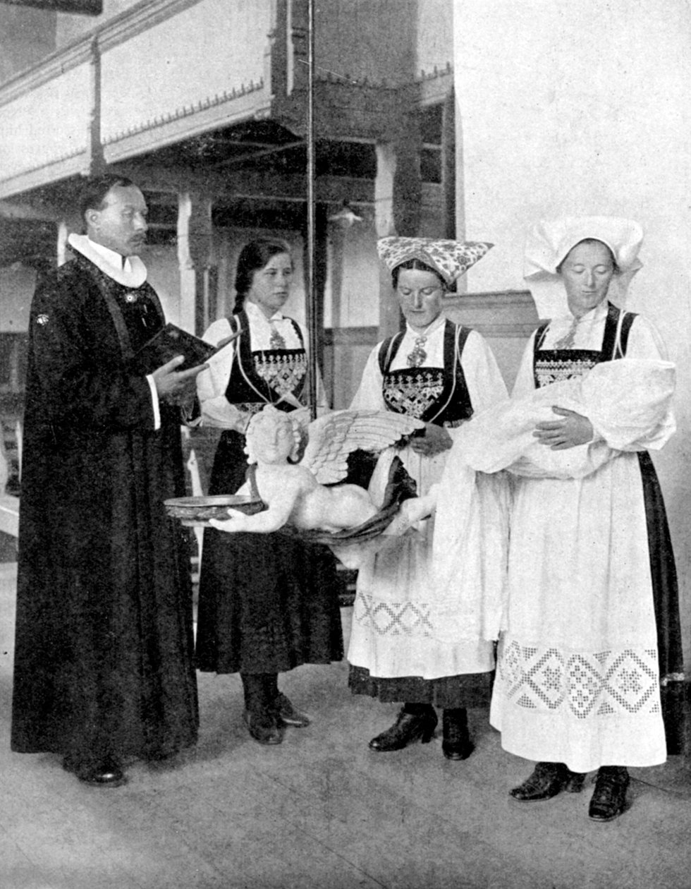 Chrzest w Norwegii, 1936 r. autorstwa Donald McLeish