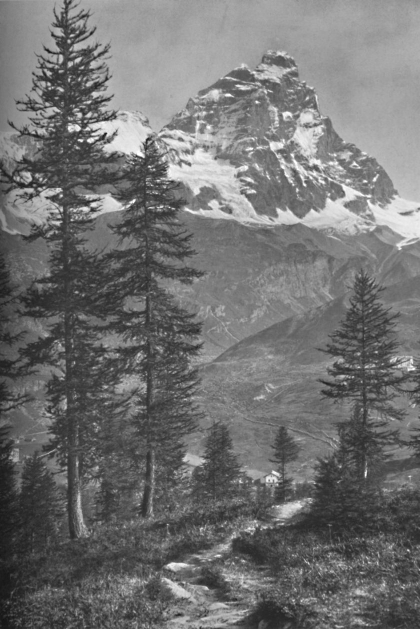 Matterhorn od strony włoskiej, Las Brueil, 1917 autorstwa Donald McLeish