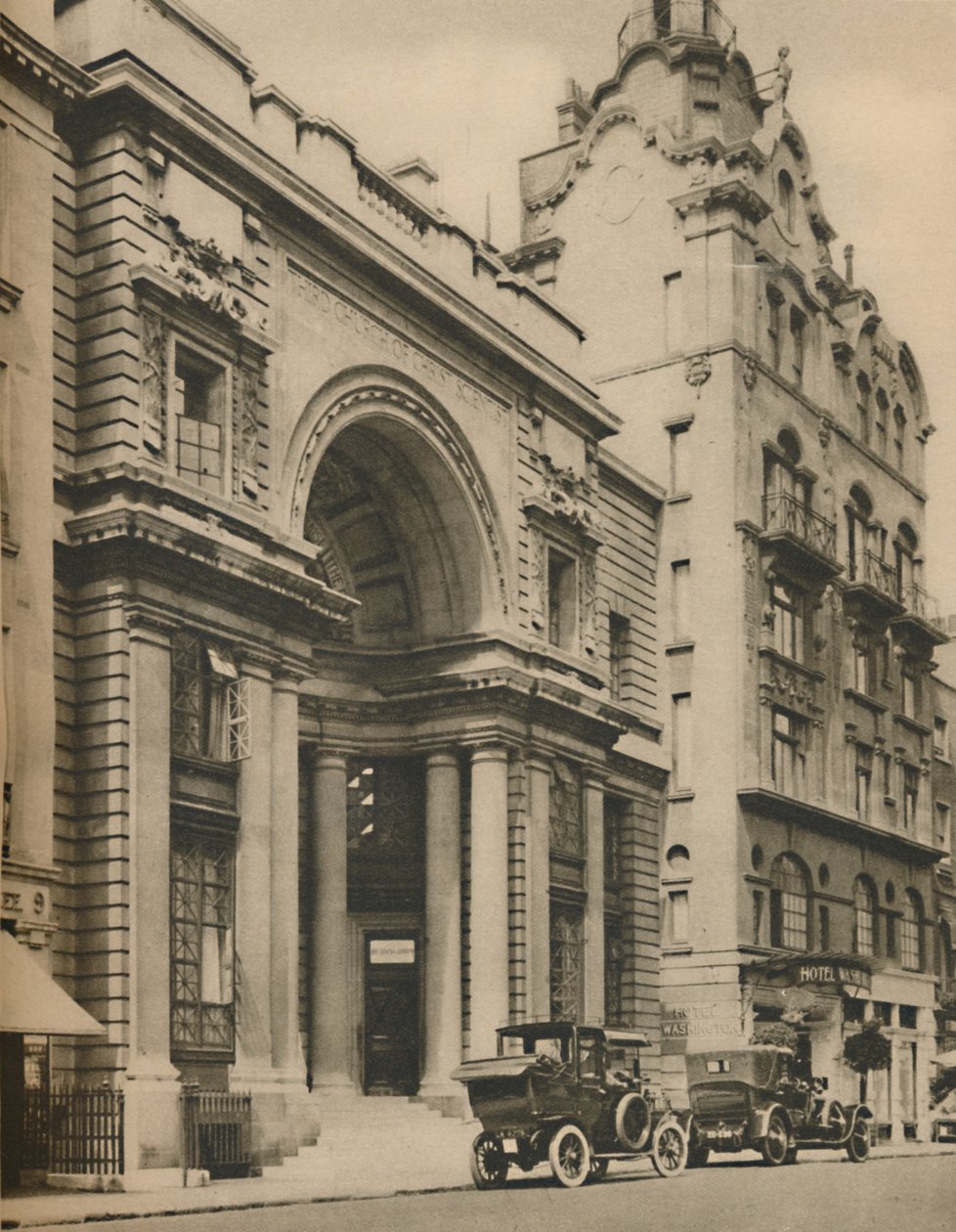 Trzeci Kościół Chrystusa Naukowca przy ulicy Curzon, ok. 1935. autorstwa Donald McLeish