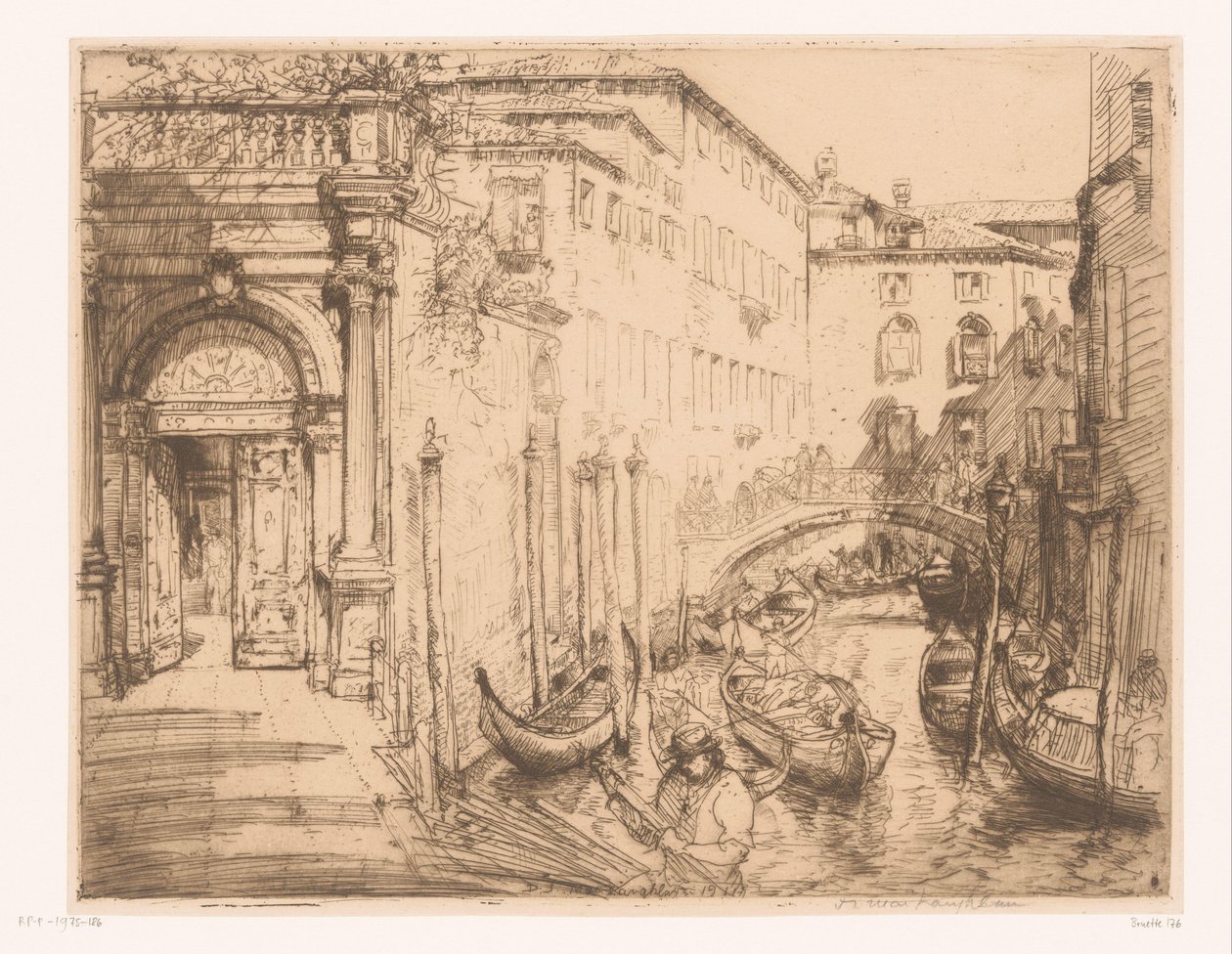 Widok w Wenecji 1911 (Biały Pałac) Biały Pałac autorstwa Donald Shaw MacLaughlan (signed by artist)