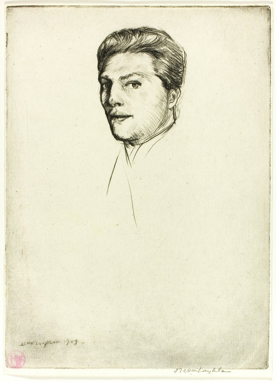 Sucha igła numer pięć: portret autorstwa Donald Shaw MacLaughlan