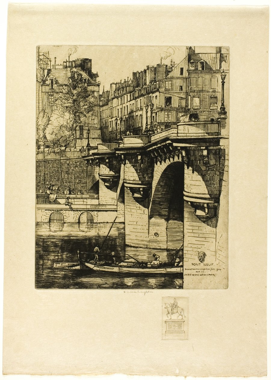 Pont Neuf, Paryż (z uwagą) autorstwa Donald Shaw MacLaughlan