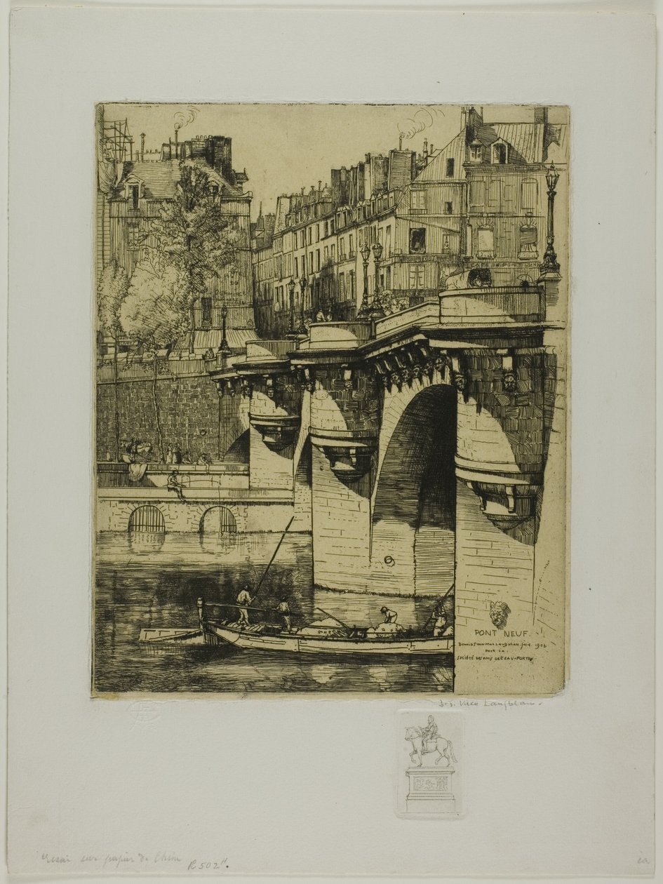 Pont Neuf, Paryż autorstwa Donald Shaw MacLaughlan