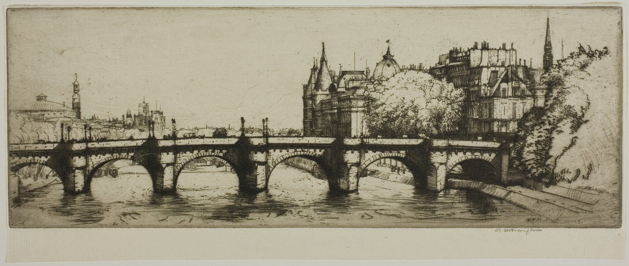 Pont Neuf, Paryż autorstwa Donald Shaw MacLaughlan
