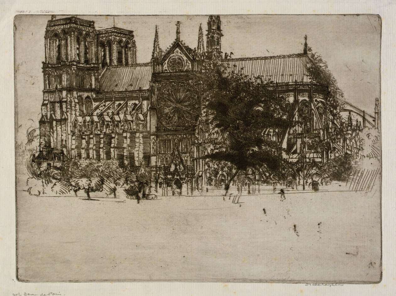 Notre-Dame de Paris autorstwa Donald Shaw MacLaughlan