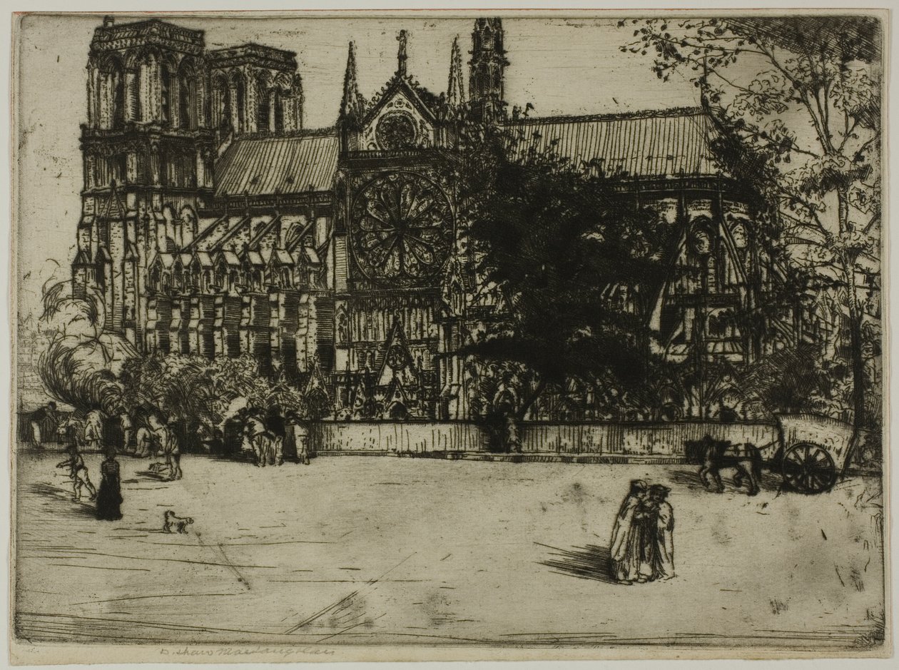 Notre-Dame, Paryż autorstwa Donald Shaw MacLaughlan