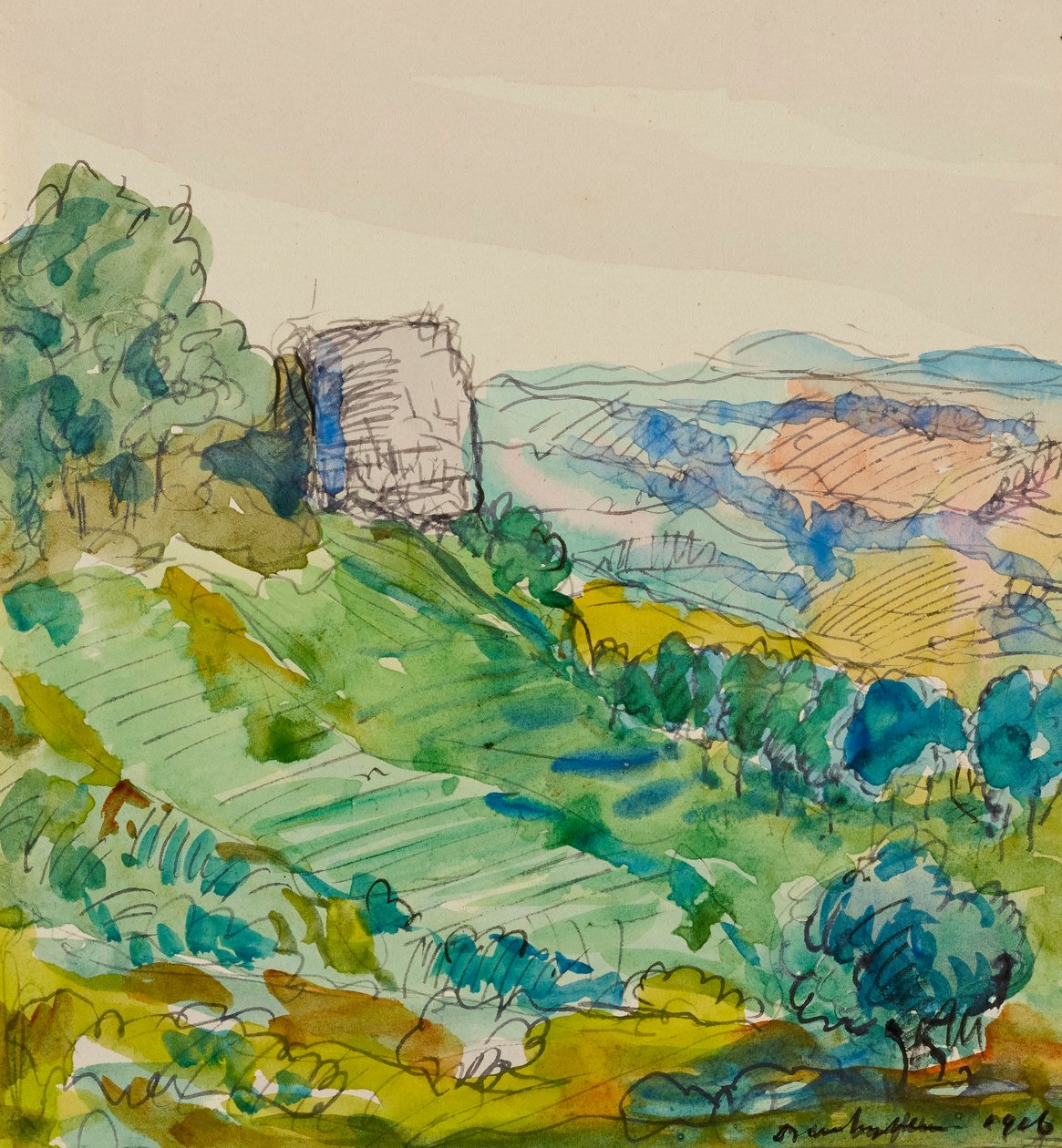 W drodze do Gaillac autorstwa Donald Shaw MacLaughlan