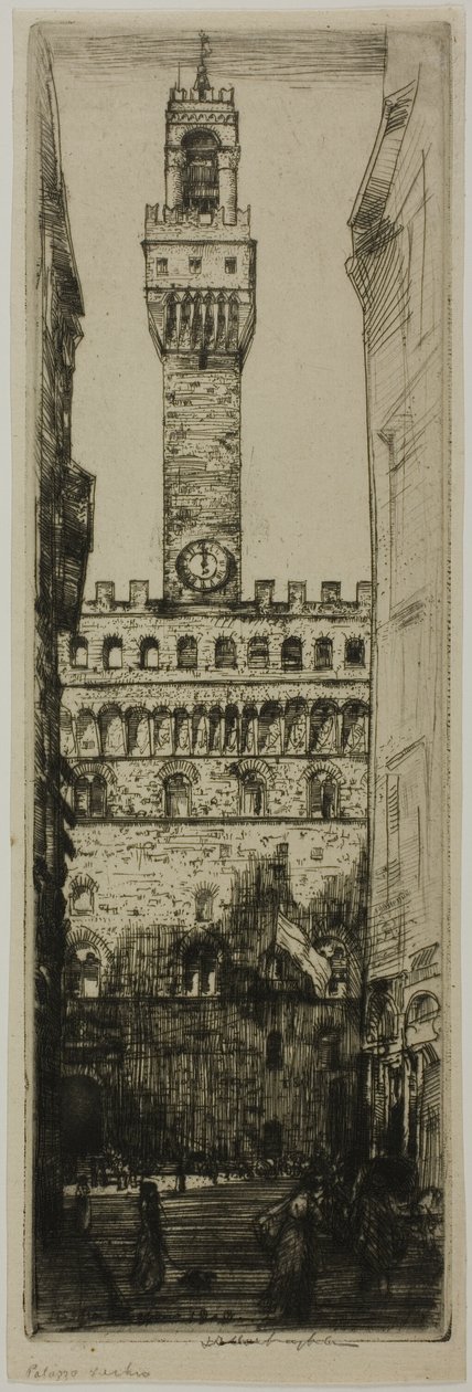 Pałac Vecchio, Florencja autorstwa Donald Shaw MacLaughlan