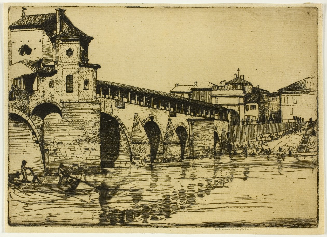 Ponte Ticino, Pawia autorstwa Donald Shaw MacLaughlan