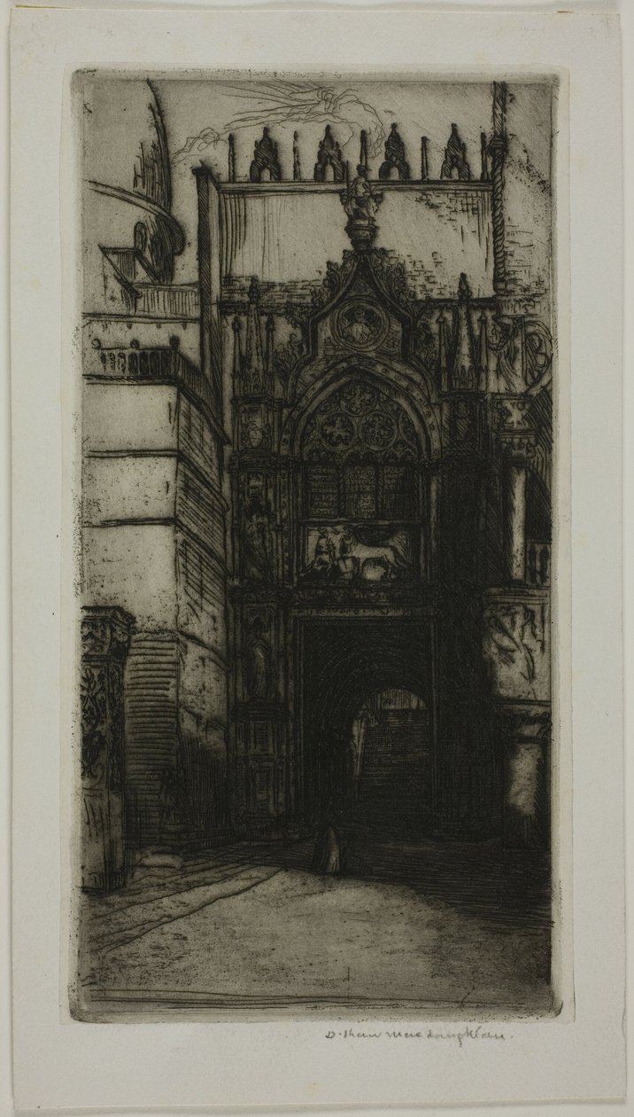 Portal Pałacu Książęcego, Wenecja autorstwa Donald Shaw MacLaughlan