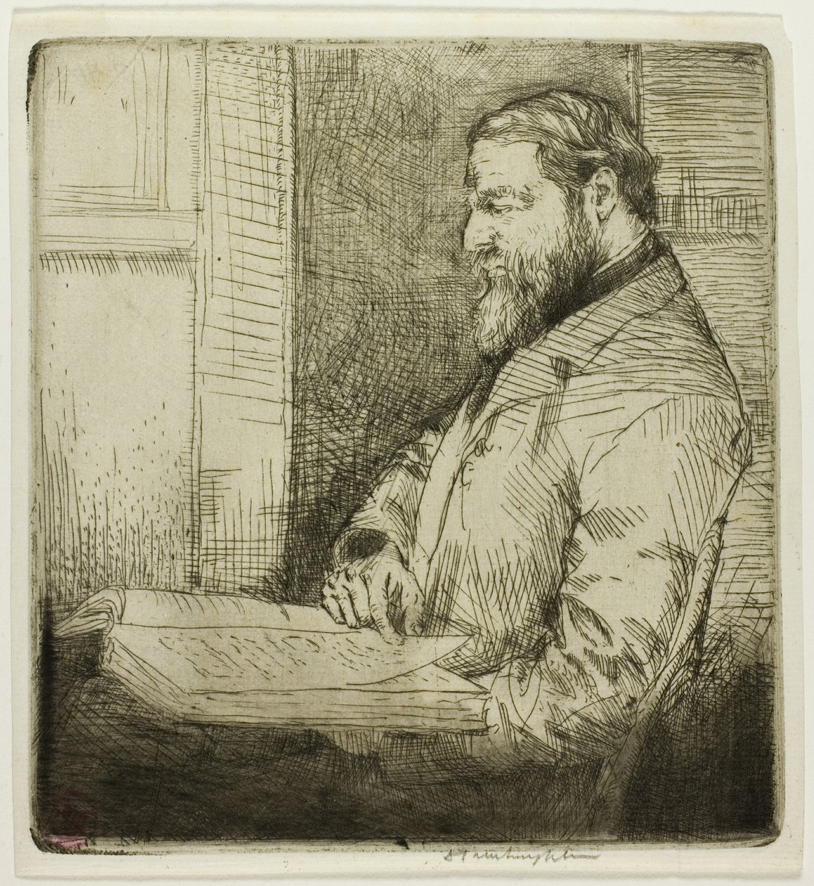 Portret francuskiego studenta autorstwa Donald Shaw MacLaughlan