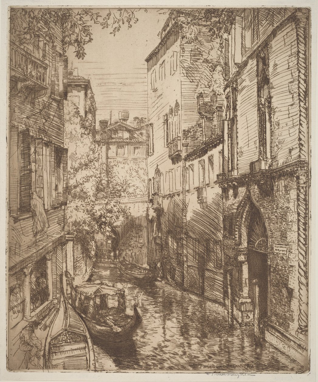 Rio delle Verona, Wenecja autorstwa Donald Shaw MacLaughlan