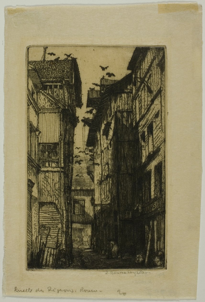 Aleja Gołębi, Rouen autorstwa Donald Shaw MacLaughlan