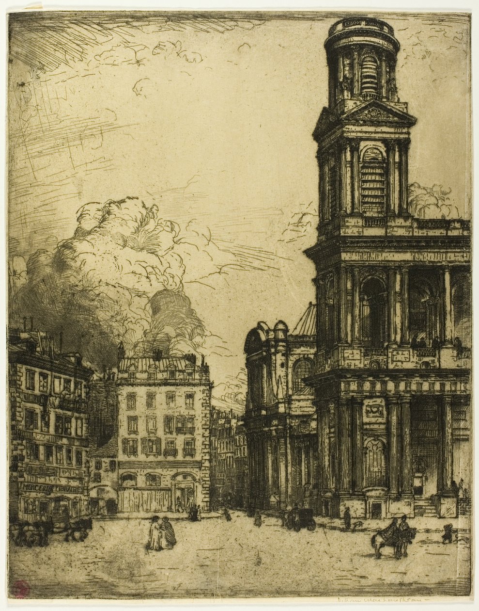 Saint Sulpice, Paryż: Wielka Wieża autorstwa Donald Shaw MacLaughlan