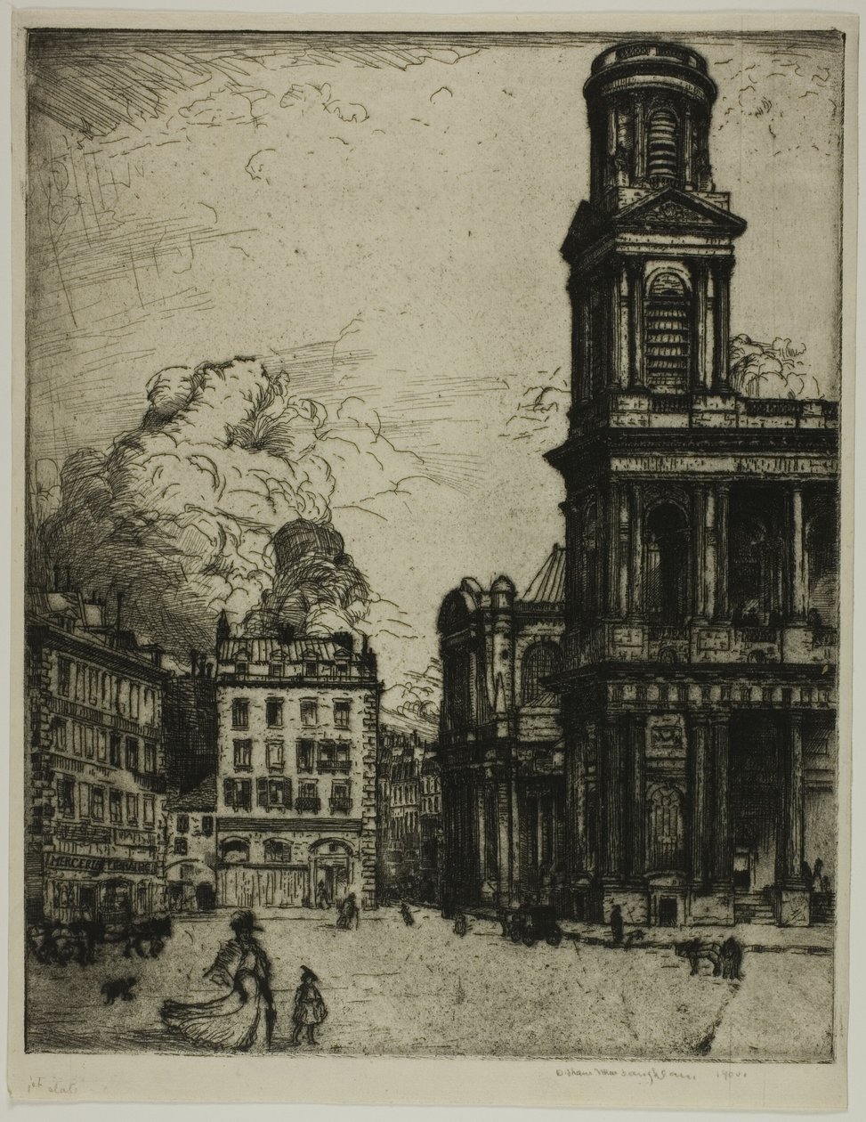 Saint Sulpice, Paryż: Wielka Wieża autorstwa Donald Shaw MacLaughlan