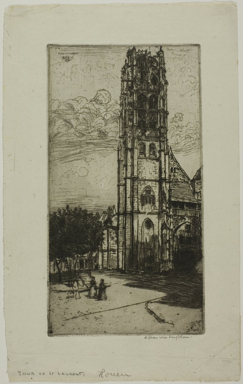 Wycieczka St. Laurent, Rouen autorstwa Donald Shaw MacLaughlan