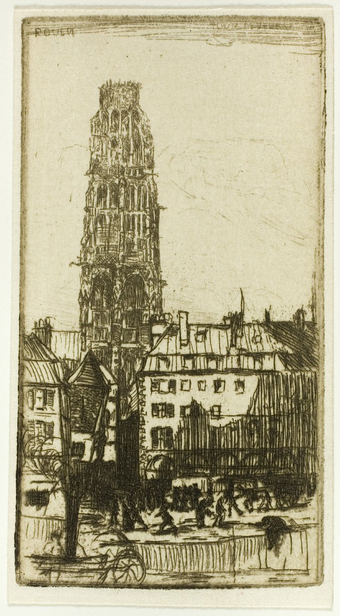 Butter Tower, Rouen autorstwa Donald Shaw MacLaughlan