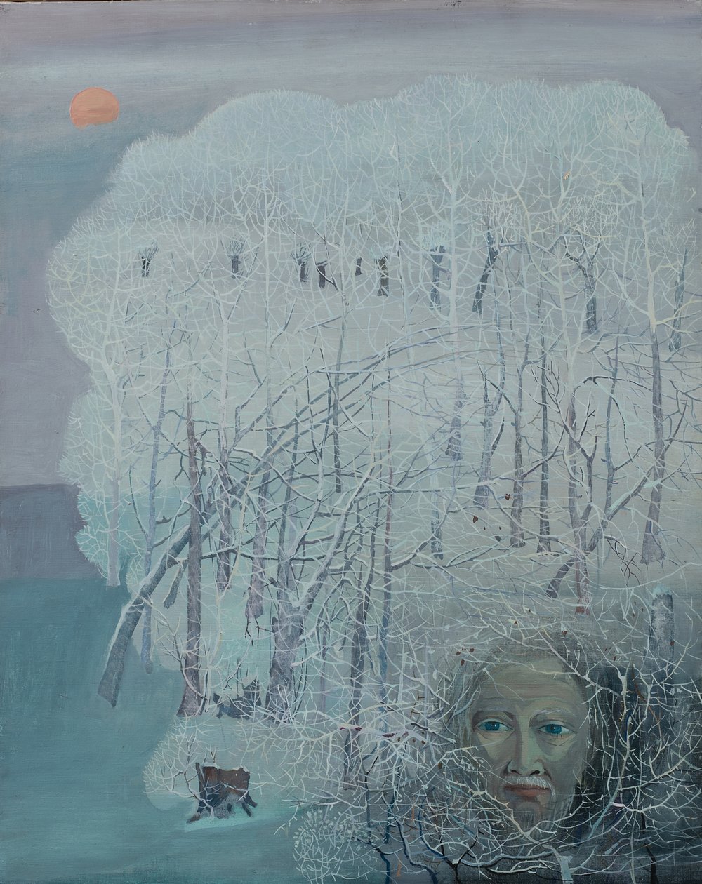 Senhor Galaverna (Rime Ice), meu pai, c.1968 (óleo sobre tela)polonês autorstwa Donatella Merlo