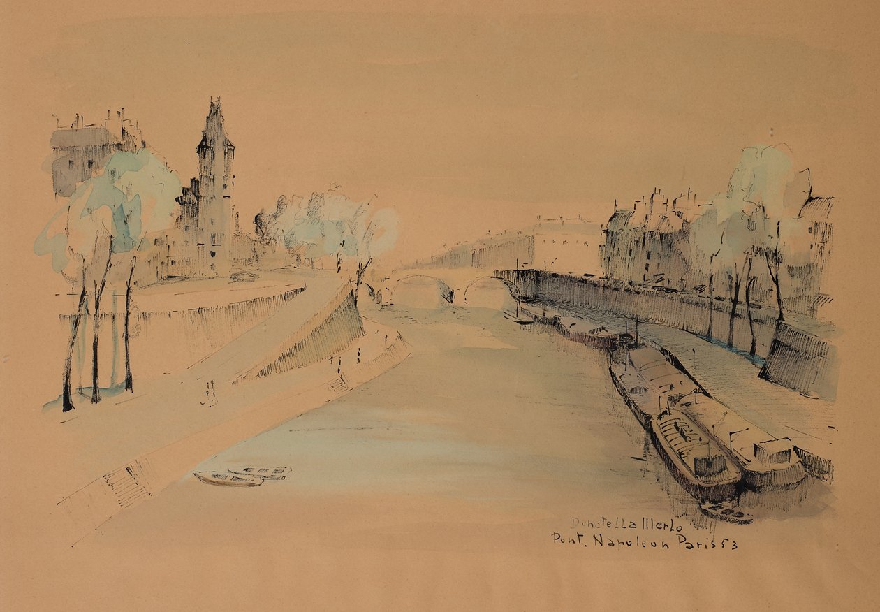 Pont Napoleona - Paryż autorstwa Donatella Merlo