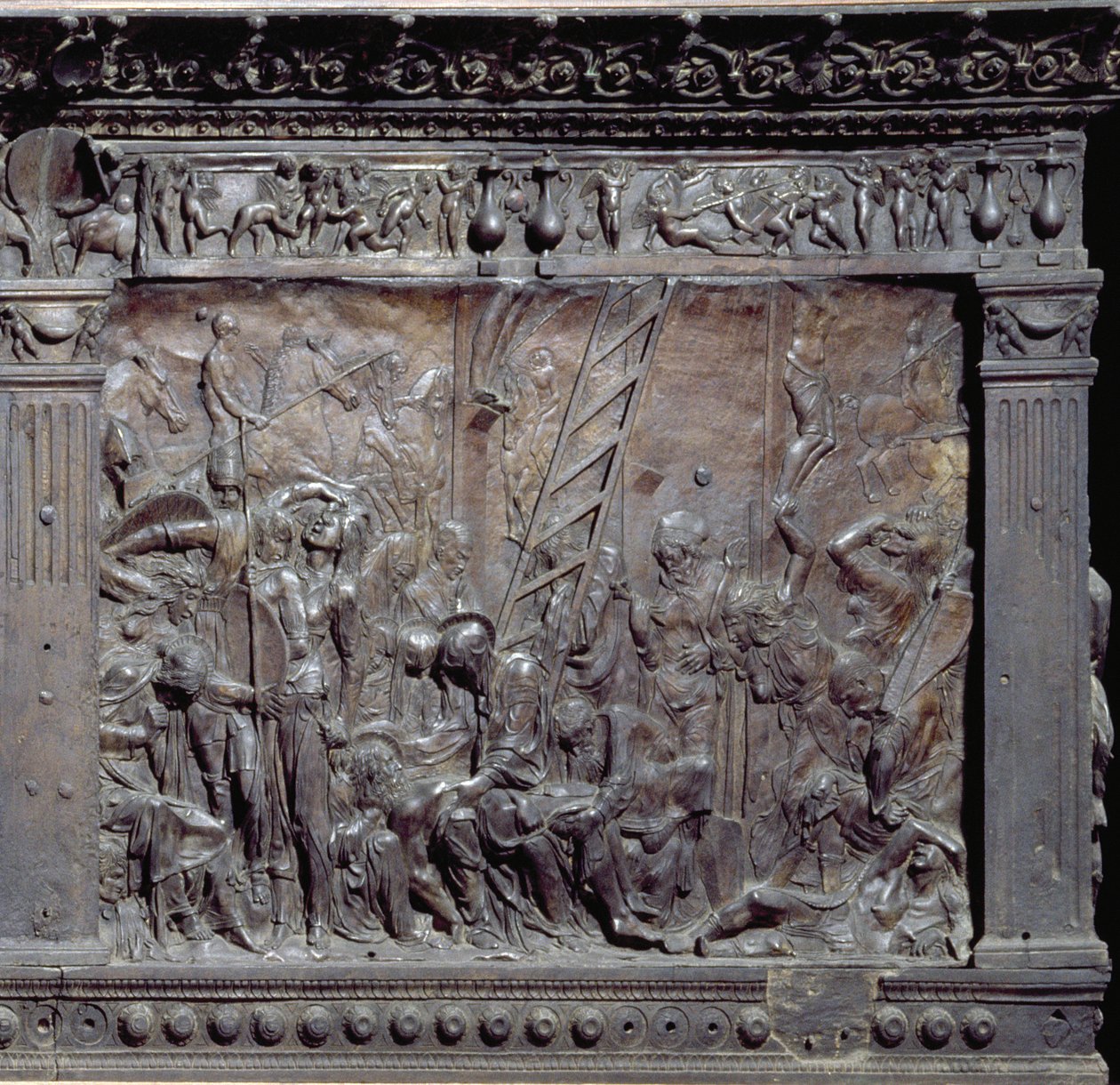 Ambona od strony południowej nawy głównej, 1460 r. detal z brązu 237990 autorstwa Donatello