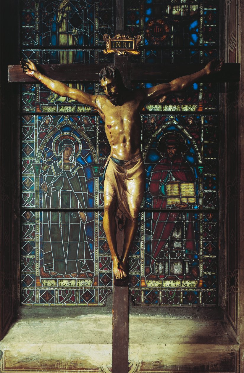 Włochy, Florencja, kościół Santa Croce, Krucyfiks autorstwa Donatello