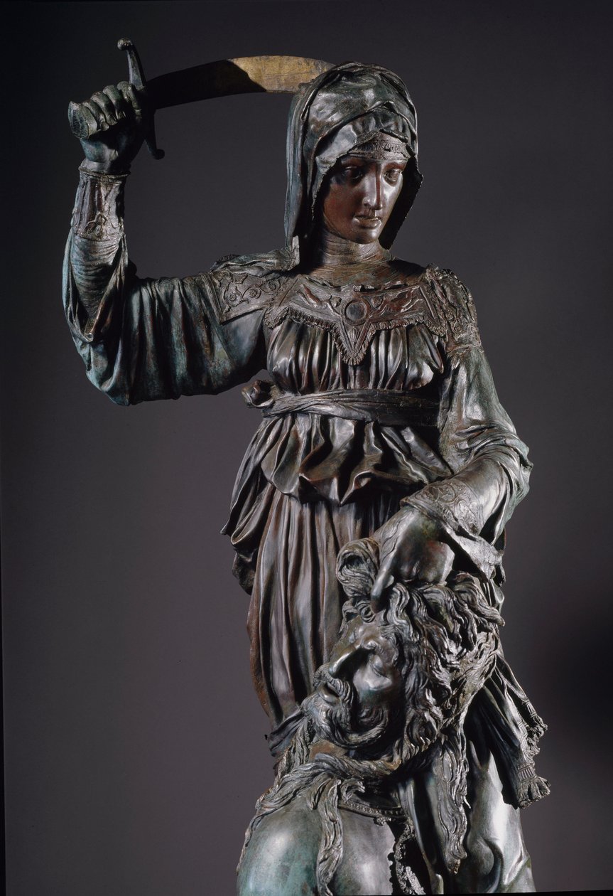Judyta i Holofernes. Rzeźba z brązu autorstwa Donatello
